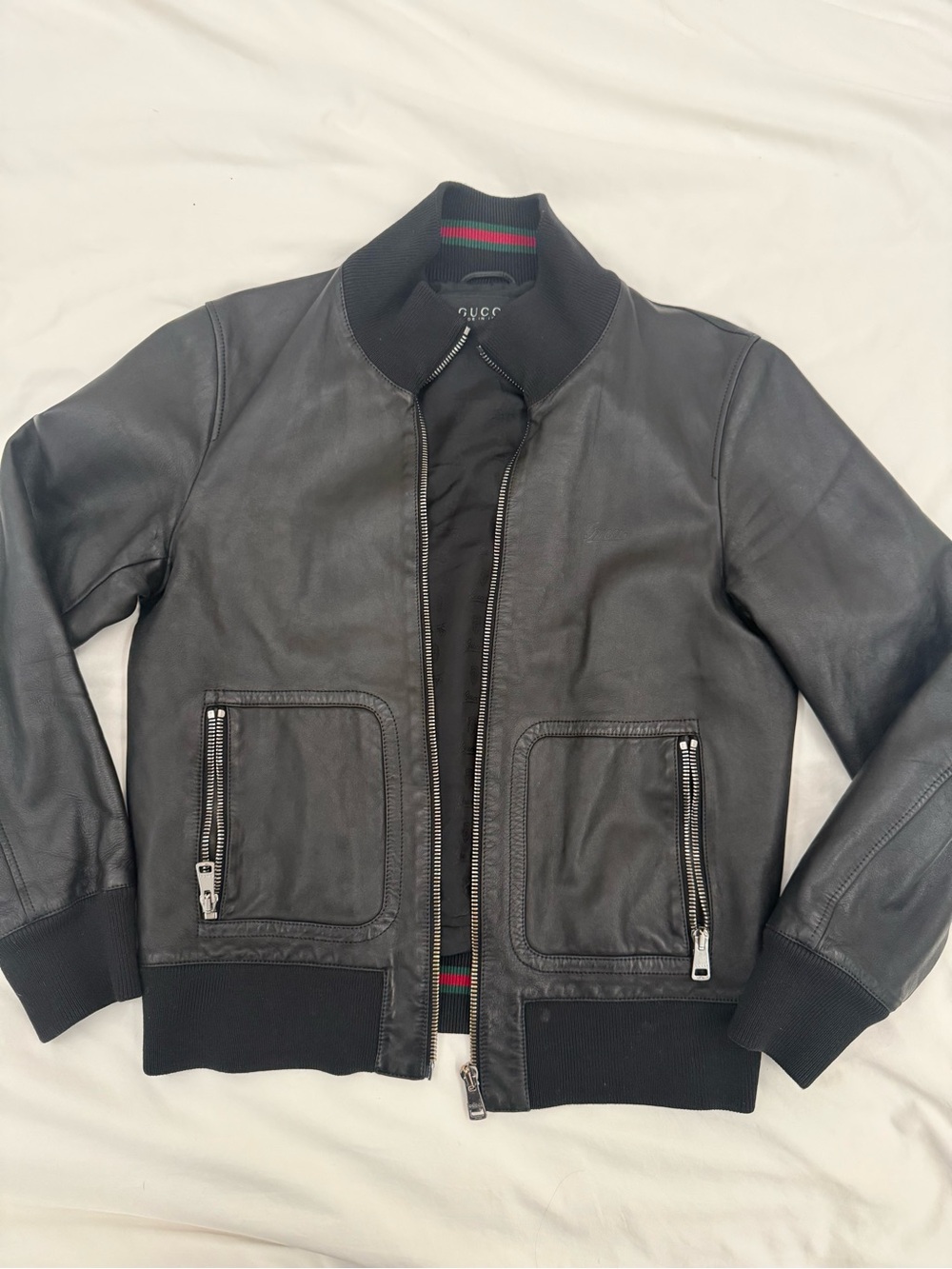 Gucci leather jacket